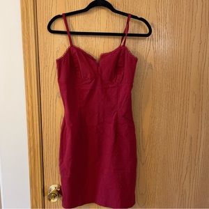 marron dress